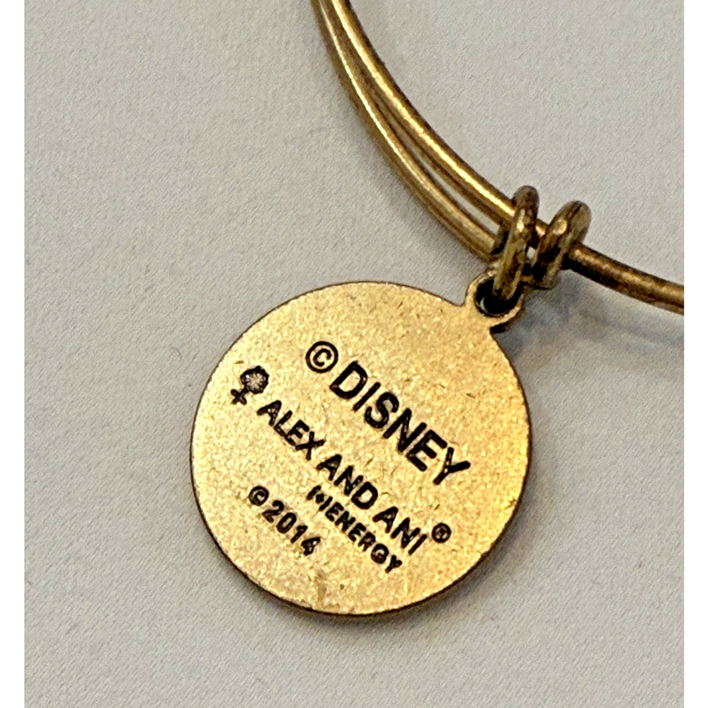 Disney Alex And Ani Hollywood Studios Sorcerer Hat Gold Bangle Charm Bracelet - Picture 5 of 9